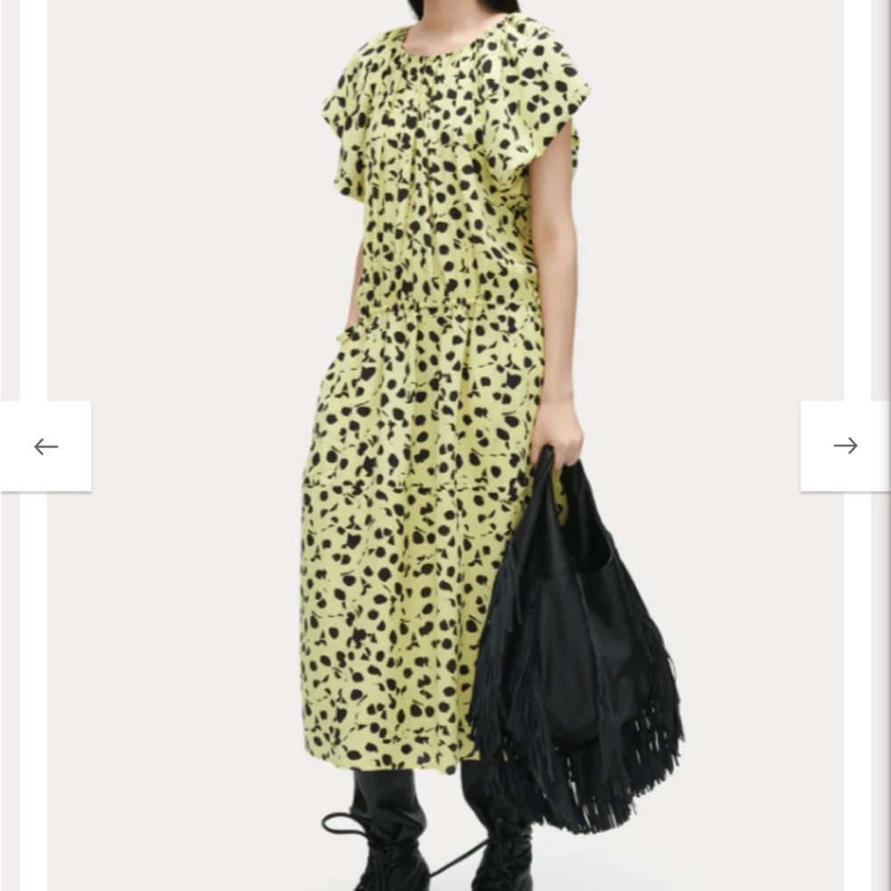 Stunning Rachel Comey Shapley Yellow Silk Dress NWT